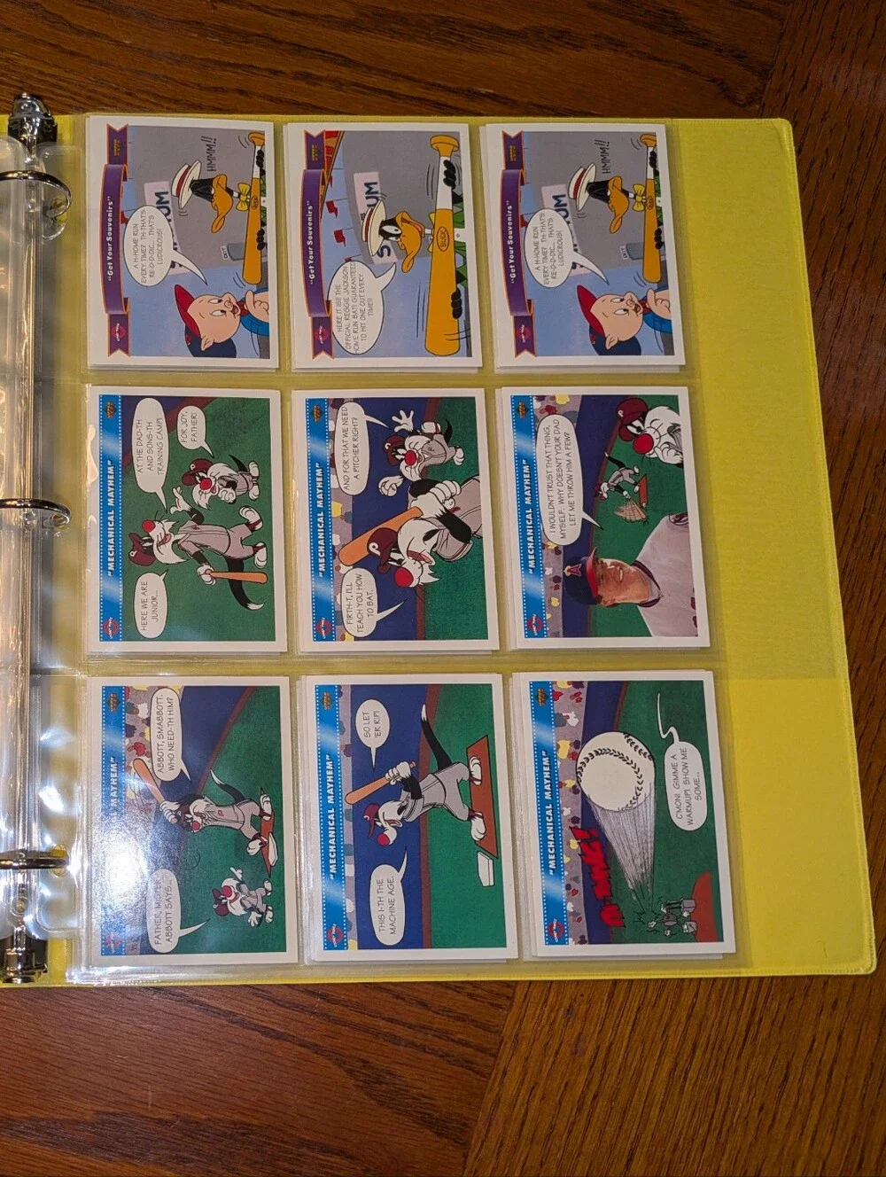 100 Looney Tunes MLB Cards Binder 🔥 1992 Upper Deck Comic Ball Baseball